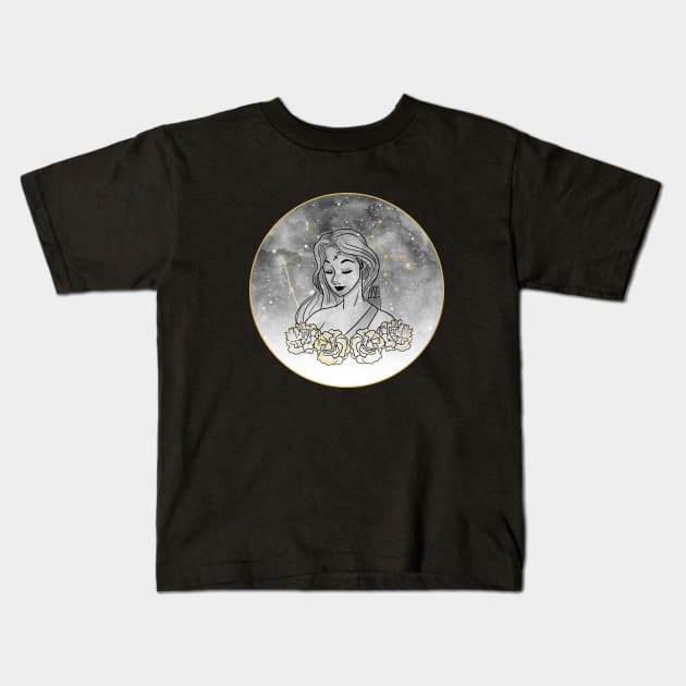 Sagittarius Kids T-Shirt by shelbywolf